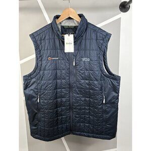 Stio Azura Insulated Puffer Vest Men’s XXL Blue Primaloft *Logo* Zip NWT Quilted